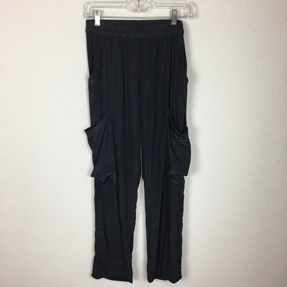 Mela Purdie Black Soft  Cargo Pull On Pants XS - Picture 2 of 8